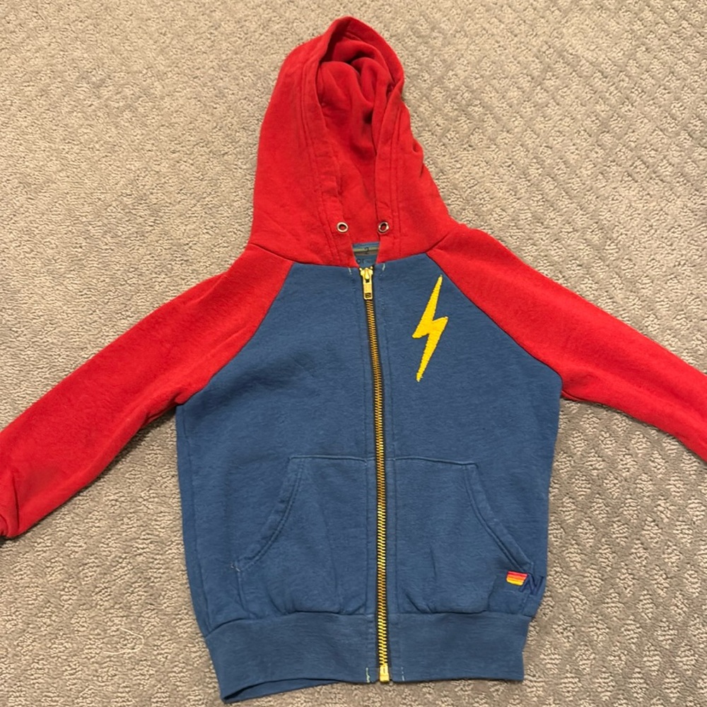 Size 2 unisex Aviator Nation kids hoodie